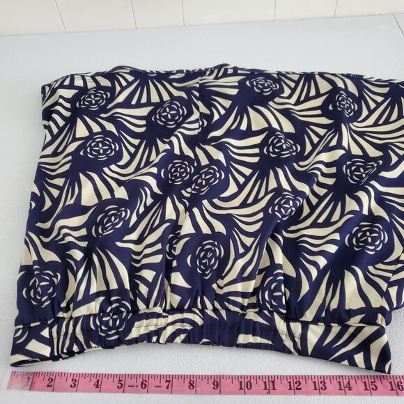 Corey Lynn Calter Womens Blue Cream Abstract Floral A Line Skirt Size M Flowy - Picture 5 of 8